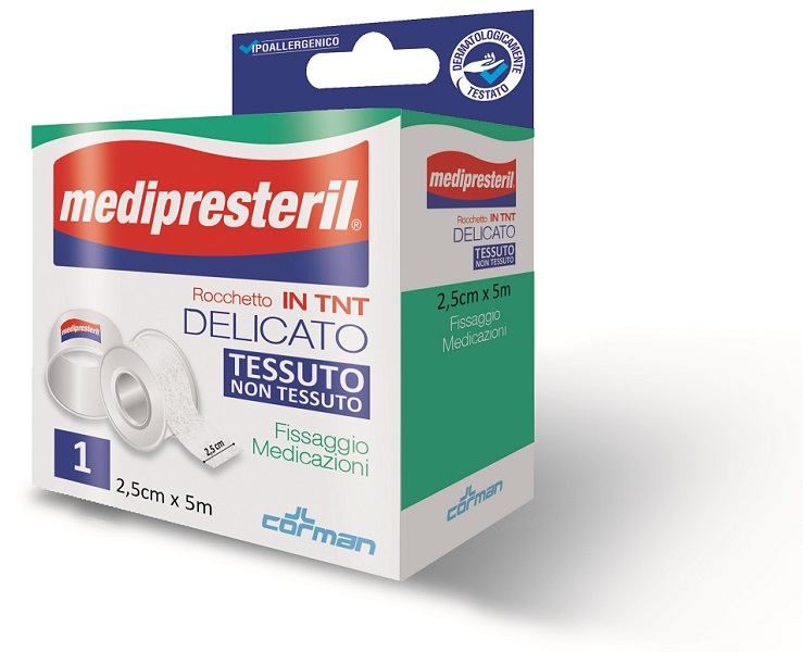 CEROTTO IN ROCCHETTO TESSUTO NON TESSUTO MEDIPRESTERIL 5X250CM - Gruppofarmastore.it