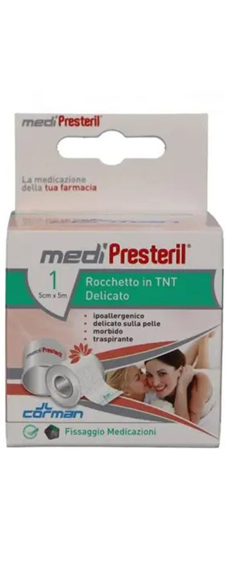 CEROTTO MEDIPRESTERIL TESSUTO NON TESSUTO IN ROCCHETTO CM 5 X 5 M - Gruppofarmastore.it
