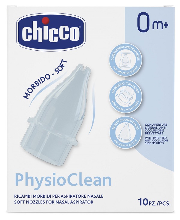 RICAMBI MORBIDI PER ASPIRATORE NASALE CHICCO PHYSIOCLEAN - Gruppofarmastore.it