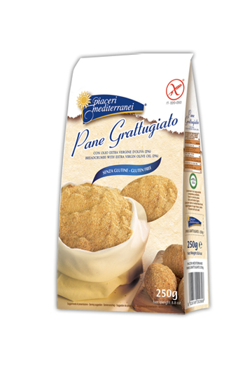 PIACERI MEDITERRANEI PANE GRATTUGGIATO SENZA GLUTINE 250 G - Gruppofarmastore.it