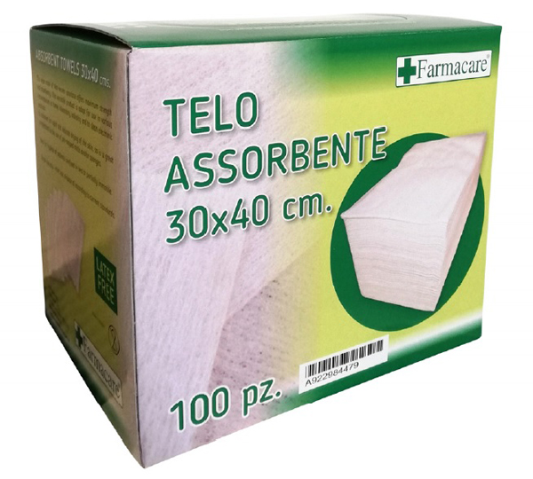 TELO ASSORBENTE 30X40CM 100 PEZZI - Gruppofarmastore.it