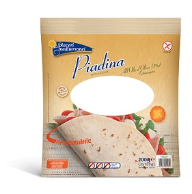 PIACERI MEDITERRANEI PIADINA OLIO D'OLIVA 200 GRAMMI - Gruppofarmastore.it