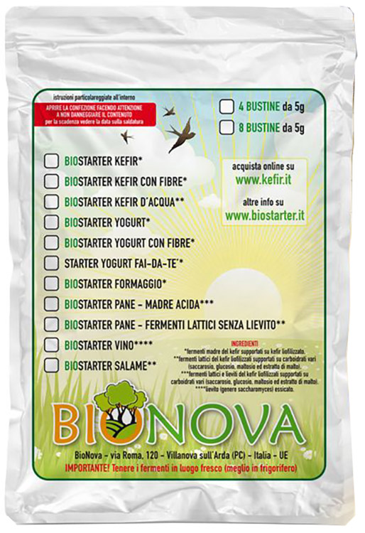 BIOSTARTER PER KEFIR D'ACQUA - Gruppofarmastore.it