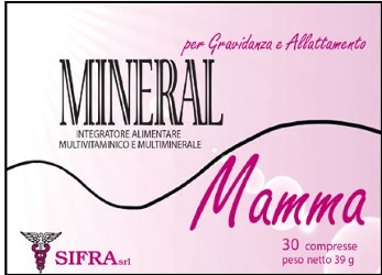 MINERAL MAMMA INTEGRATORE ALIMENTARE PER GRAVIDANZA ED ALLATTAMENTO 30CPR SCATOLA 39 G - Gruppofarmastore.it