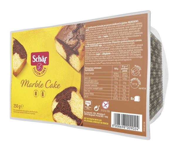SCHAR MARBLE CAKE SENZA LATTOSIO 250 G - Gruppofarmastore.it