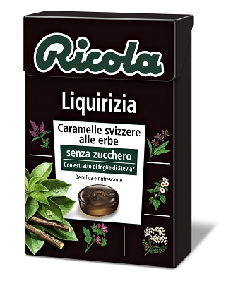 RICOLA LIQUIRIZIA SENZA ZUCCHERO 50 G - Gruppofarmastore.it