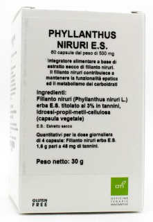 PHYLLANTHUS NIRURI ESTRATTO SECCO 60 CAPSULE - Gruppofarmastore.it
