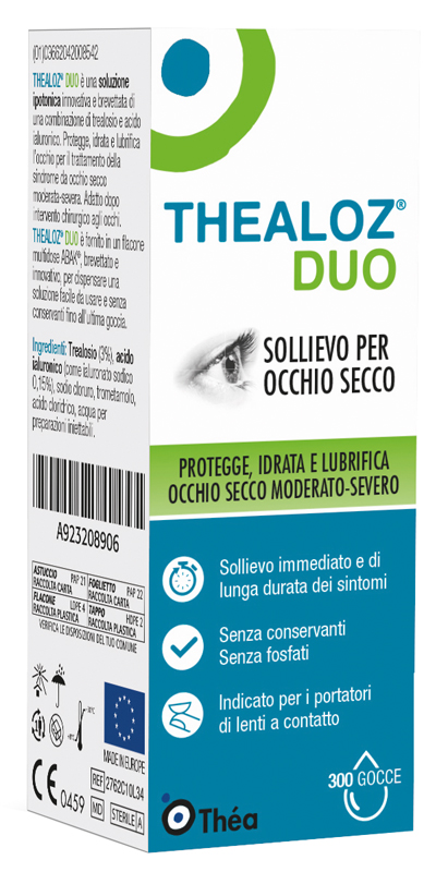THEALOZ DUO SOLUZIONE OCULARE FLACONE 10 ML - Gruppofarmastore.it