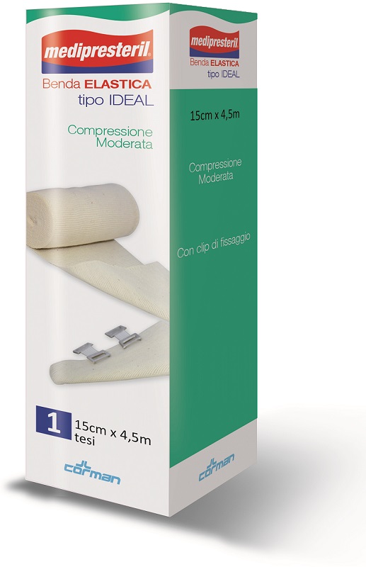 BENDA ELASTICA MEDIPRESTERIL IDEAL CM15X45MT - Gruppofarmastore.it