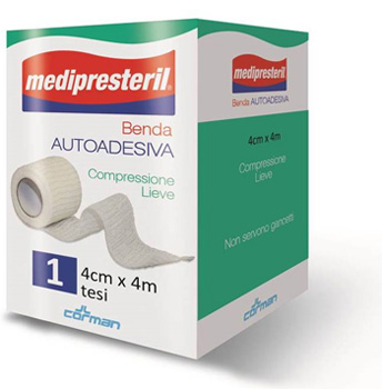 BENDA ADESIVA MEDIPRESTERIL 4X400CM - Gruppofarmastore.it