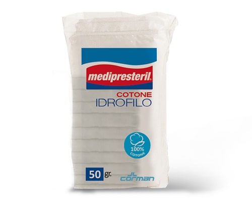 COTONE IDROFILO FU MEDIPRESTERIL CONFEZIONE DA 50GRAMMI - Gruppofarmastore.it