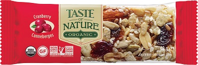 TASTE OF NATURE BARRETTA AI CRANBERRIES BIO VEGAN 40 G - Gruppofarmastore.it
