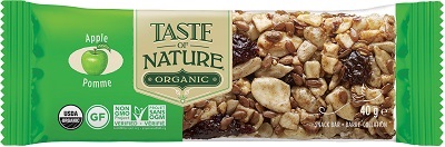TASTE OF NATURE BARRETTE ALL MELE BIO VEGAN AD ALTO CONTENUTO DI FIBRE 40 G - Gruppofarmastore.it