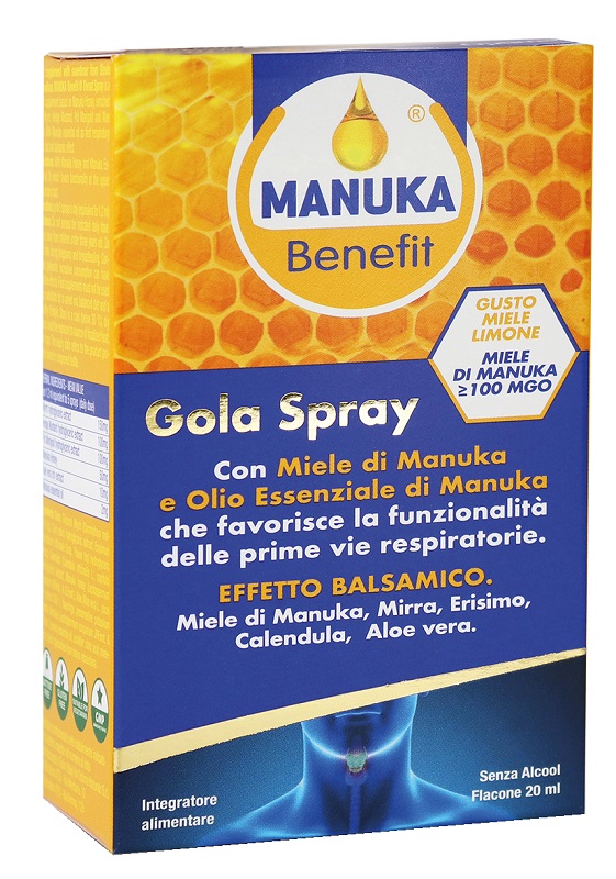 MANUKA BENEFIT GOLA SPRAY 20 ML - Gruppofarmastore.it