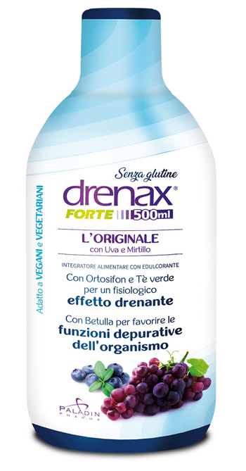 DRENAX FORTE L'ORIGINALE CON UVA E MIRTILLO 500 ML - Gruppofarmastore.it