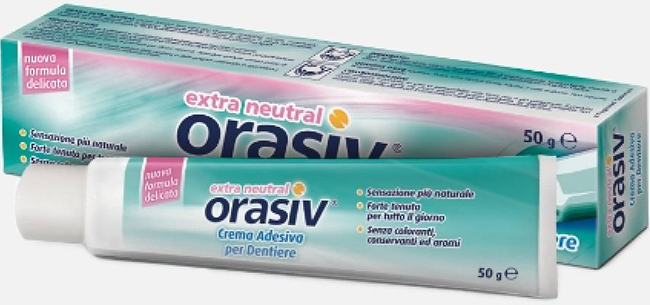 ORASIV EXTRA CREMA NEUTRAL ADESIVA PER PROTESI DENTARIA 50 G - Gruppofarmastore.it
