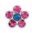 INVERNESS ORECCHINI FIORE ROSA/ZAFFIRO GAMBO TITANIO R804ST - Gruppofarmastore.it