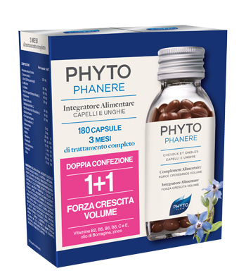 PHYTO PARIS PHYTOPHANERE 1 + 1 90 CAPSULE + 90 CAPSULE CONTENITORE DI VETRO - Gruppofarmastore.it