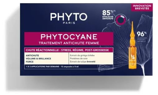PHYTO PARIS PHYTOCYANE TRATTAMENTO ANTICADUTA CAPELLI DONNA 12 FIALE 7,5 ML - Gruppofarmastore.it