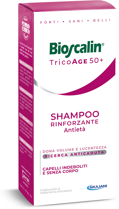 BIOSCALIN TRICOAGE SHAMPOO RINFORZANTE ANTIETA' 200 ML - Gruppofarmastore.it
