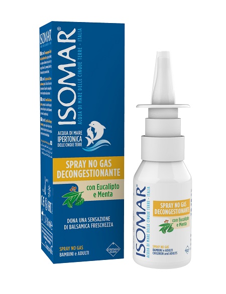 ISOMAR SOLUZIONE ACQUA MARE NASO IPERTONICA NASO SPRAY DECONGESTIONANTE 30 ML - Gruppofarmastore.it