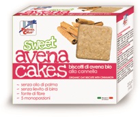 FSC SWEET AVENA CAKES BISCOTTI DI AVENA ALLA CANNELLA BIO SENZA LIEVITO DI BIRRA SENZA LATTE CON OLIO DI GIRASOLE SENZ AOLIO DI PALMA 250 G - Gruppofarmastore.it