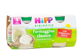 HIPP BIO OMOGENEIZZATO FORMAGGINO CLASSICO 2X80 G - Gruppofarmastore.it