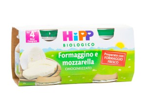 HIPP BIO OMOGENEIZZATO FORMAGGINO MOZZARELLA 2X80 G - Gruppofarmastore.it