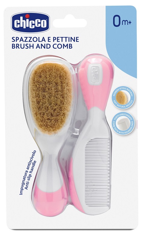CHICCO SPAZZOLA + PETTINE ROSA - Gruppofarmastore.it