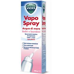 VICKS VAPOSPRAY ACQUA DI MARE BEBE' BAMBINI ISOTONICO 100 ML - Gruppofarmastore.it