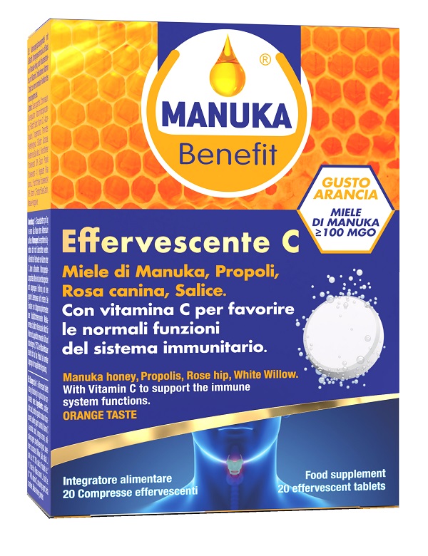 MANUKA BENEFIT EFFERVESCENTE C 20 COMPRESSE - Gruppofarmastore.it