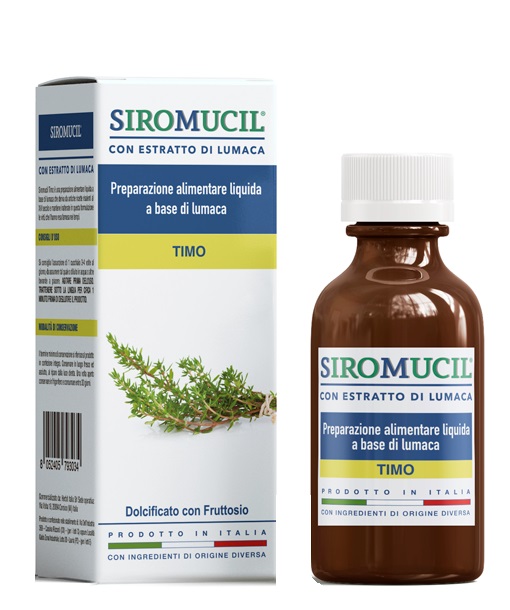 SIROMUCIL PREPARATO ALIMENTARE CON ESTRATTO DI LUMACA AL TIMO 150 ML - Gruppofarmastore.it