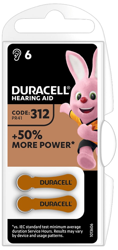 DURACELL EASY TAB 312 MARRONE BATTERIA PER APPARECCHIO ACUSTICO - Gruppofarmastore.it