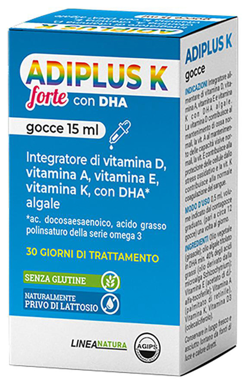 ADIPLUS K FORTE CON DHA GOCCE FLACONCINO 15 ML - Gruppofarmastore.it