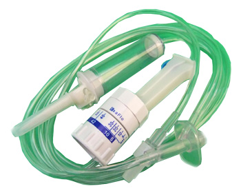 DEFLUSSORE CON REGOLATORE DI FLUSSO A GRAVITA' CON PERFORATORE 5/250ML - Gruppofarmastore.it