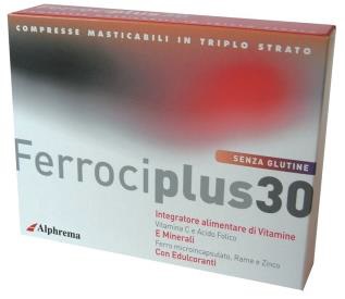 FERROCIPLUS 30 24 COMPRESSE MASTICABILI - Gruppofarmastore.it