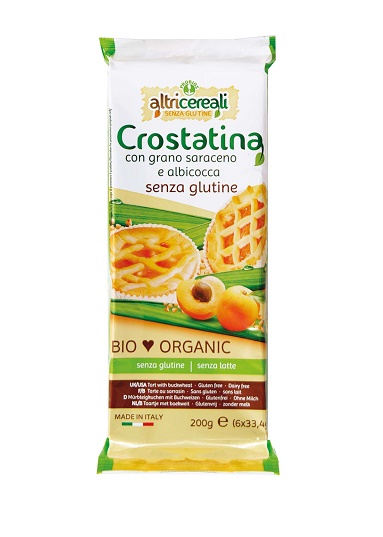 ALTRICEREALI CROSTATINA GRANO SARACENO E ALBICOCCA 6 X 33,5 G - Gruppofarmastore.it