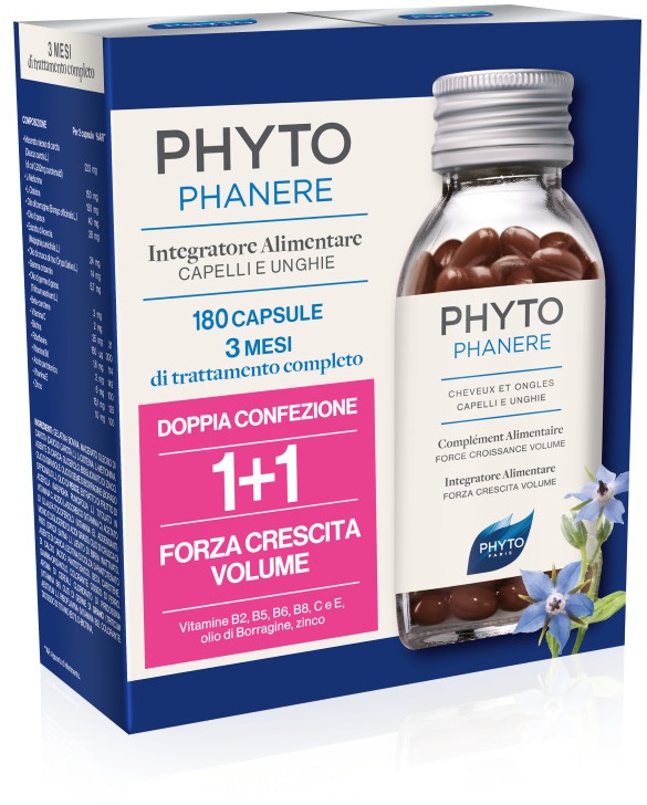 PHYTO PARIS PHYTOPHANERE INTEGRATORE ALIMENTARE CAPELLI/UNGHIE 90+90 CAPSULE - Gruppofarmastore.it