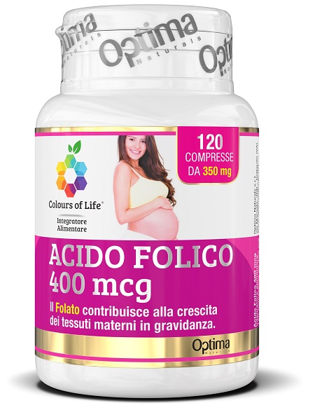 COLOURS OF LIFE ACIDO FOLICO 400 MCG 120 COMPRESSE 350 MG - Gruppofarmastore.it