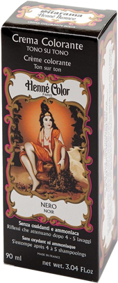 HENNE NUANCE NERO CREMA HENNE COLOR CREMA COLORANTE PRONTA ALL'USO - Gruppofarmastore.it
