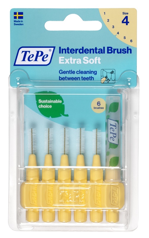 TEPE SCOVOLINO XSOFT GIALLO 0,7MM 6 PEZZI - Gruppofarmastore.it