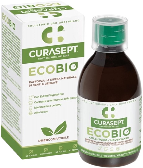 CURASEPT COLLUTORIO ECOBIO 300 ML PHARMADENT - Gruppofarmastore.it
