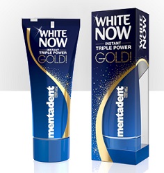 MENTADENT DENTIFRICIO WHITE NOW TRIPLE POWER GOLD 50 ML - Gruppofarmastore.it