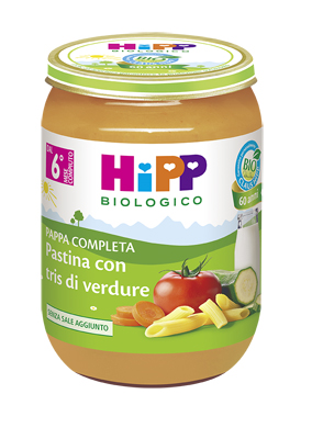 HIPP BIO HIPP BIO PAPPA PRONTA PAST TRIS DI VERDURE 190 G - Gruppofarmastore.it