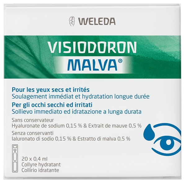 GOCCE OCULARI VISIODORON MALVA 20 MONODOSE DA 0,4 ML - Gruppofarmastore.it