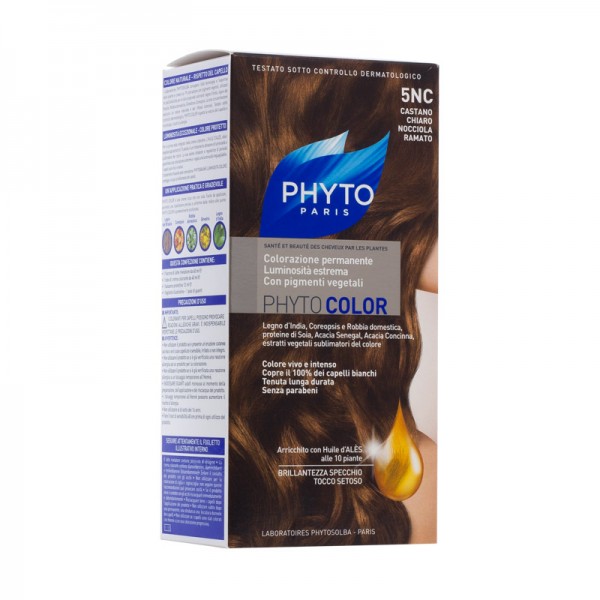 TINTURA PER CAPELLI PHYTOCOLOR 3G CASTANO CHIARO NOCCIOLA RAMATO KIT - Gruppofarmastore.it