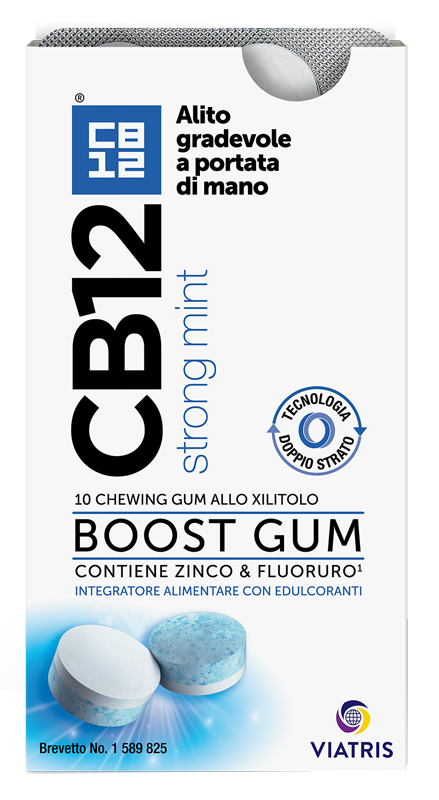CB12 BOOST 10 CHEWING-GUM ZINCO E FLUORURO NEW FORMULATION - Gruppofarmastore.it
