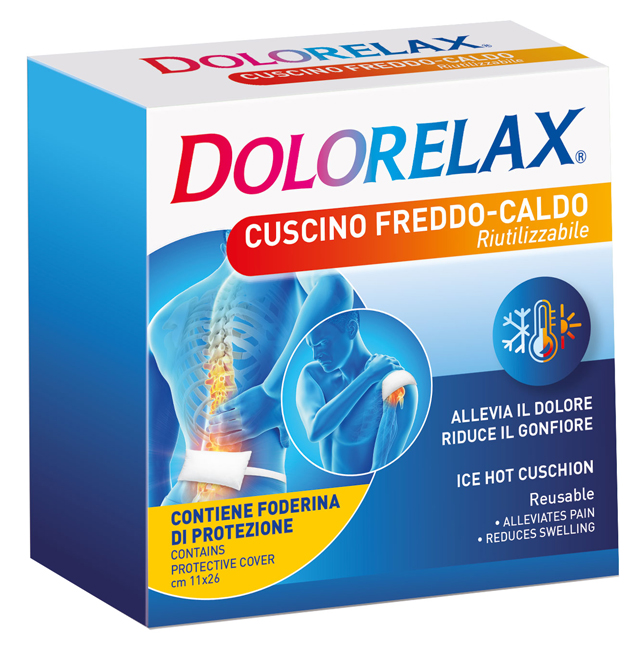 DOLORELAX ICE HOT CUSCINO RIUTILIZZABILE 11X26 CM 2 PEZZI - Gruppofarmastore.it