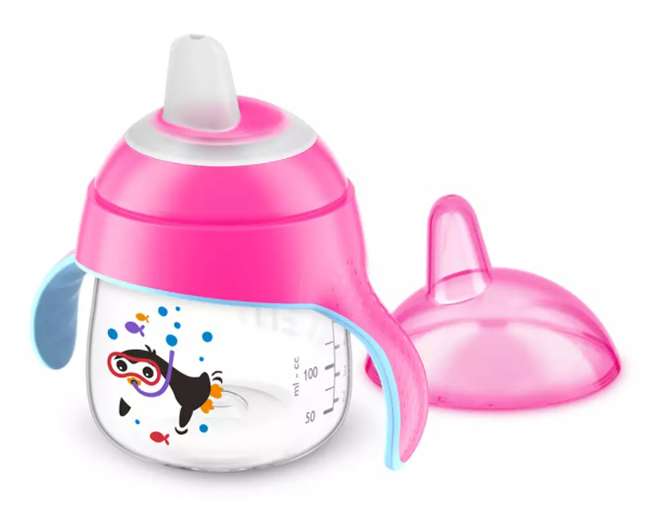 AVENT TAZZA CON BECCUCCIO DECORATA NERO 200 ML - Gruppofarmastore.it
