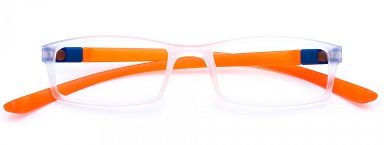 OCCHIALE DA LETTURA PREMONTATO TWINS PLATINUM MULTICOLOR ARANCIONE +3,00 - Gruppofarmastore.it